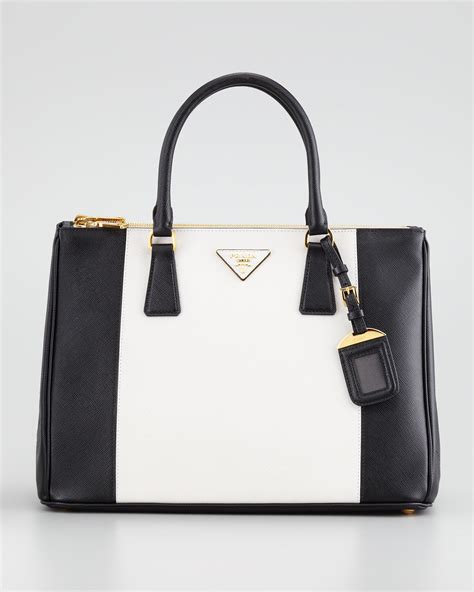 prada saffiano black and white|Prada saffiano outlet.